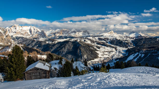 istock Winter sunset in the italian alps 1143929549