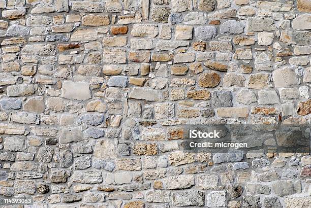 Sfondo Del Muro Di Pietra - Fotografie stock e altre immagini di Muro - Muro, Muro di recinzione, Pietra - Materiale da costruzione