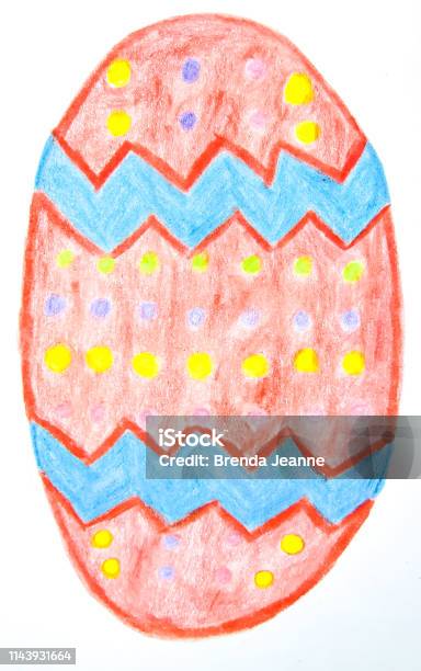 An Easter Egg Stock Illustration - Download Image Now - Animal Egg, Blue, Celebration