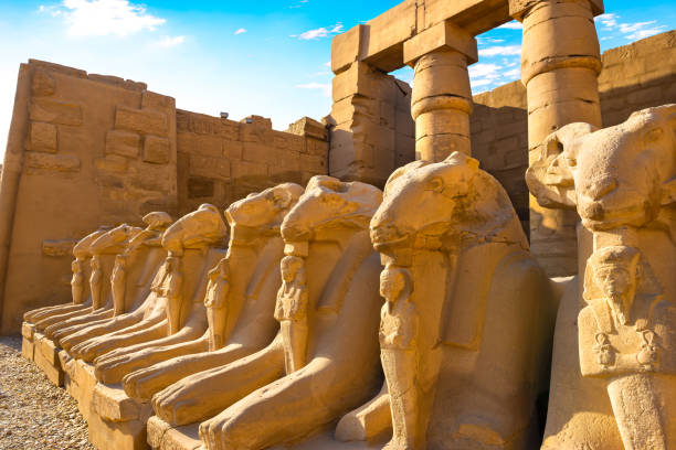 istock Avenue of Sphinxes in Karnak temple 1143935672