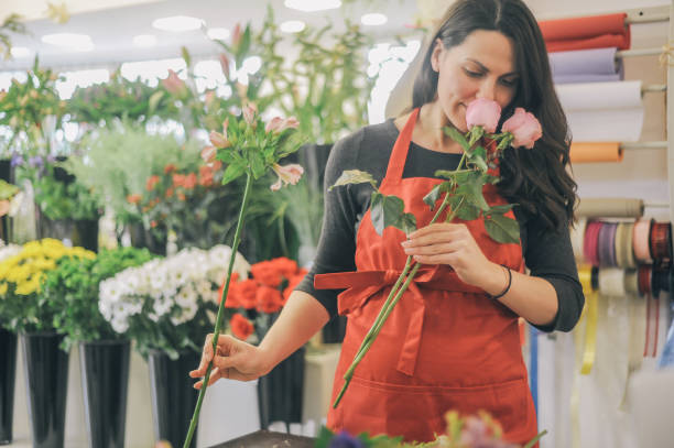 istock Flower store - Small business 1143937124