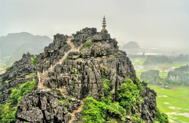 istock Hang Mua viewpoint at Trang An, Vietnam 1143939003