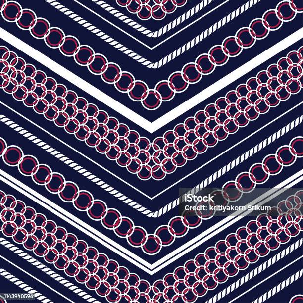 Trendy Colorful Polka Dots Pattern Mix And Geometric Modern Zig Zag Line Seamless Pattern Vector For Fashionscarf Fabric And All Prints Stock Illustration - Download Image Now