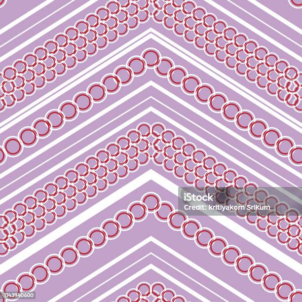 Modern Pastel Polka Dots Pattern Mix And Geometric Modern Zig Zag Line Seamless Pattern Vector For Fashionscarf Fabric And All Prints Stock Illustration - Download Image Now