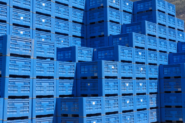 istock Box pallets for fruits and vegetables 1143940663