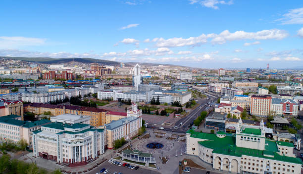 Russia, Ulan-Ude. Drone