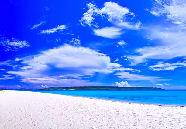 istock Kurama Island seen from Yonaha Maehama Beach 1143942722
