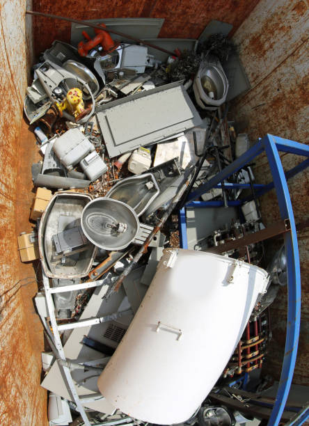 istock container with broken used house qeuipment and a water heater 1143942769