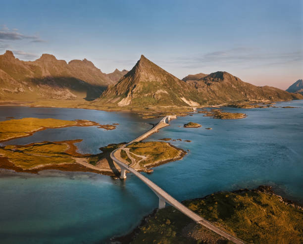 Fredvang bridge at the Lofoten islands
