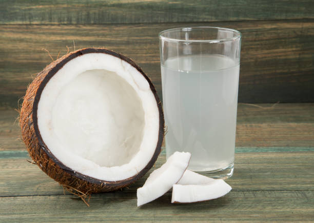 istock Fresh Organic Coconut Water - Cocos nucifera 1143950137