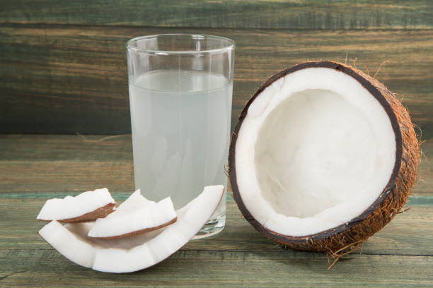 istock Fresh Organic Coconut Water - Cocos nucifera 1143950245