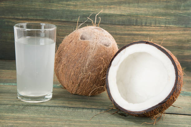 istock Fresh Organic Coconut Water - Cocos nucifera 1143950914