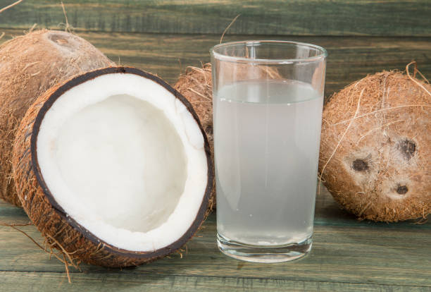 istock Fresh Organic Coconut Water - Cocos nucifera 1143954083