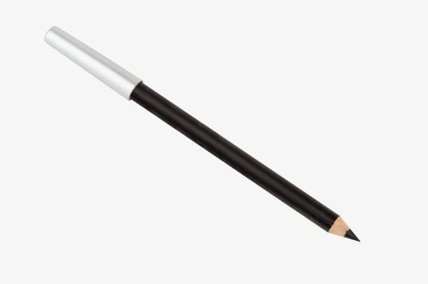 kohl bleistift-eyeliner - pencil black sharp color image stock-fotos und bilder