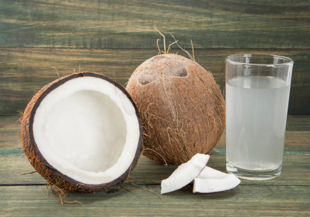 istock Fresh Organic Coconut Water - Cocos nucifera 1143957386
