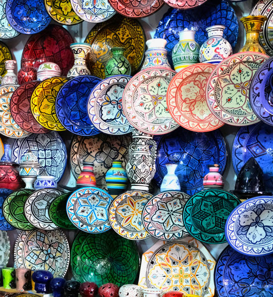 istock Ceramic dishes and other ceramic products made by Moroccan craftsmen by hand 1143957703