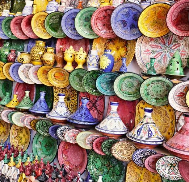 istock Ceramic dishes and other ceramic products made by Moroccan craftsmen by hand 1143957791