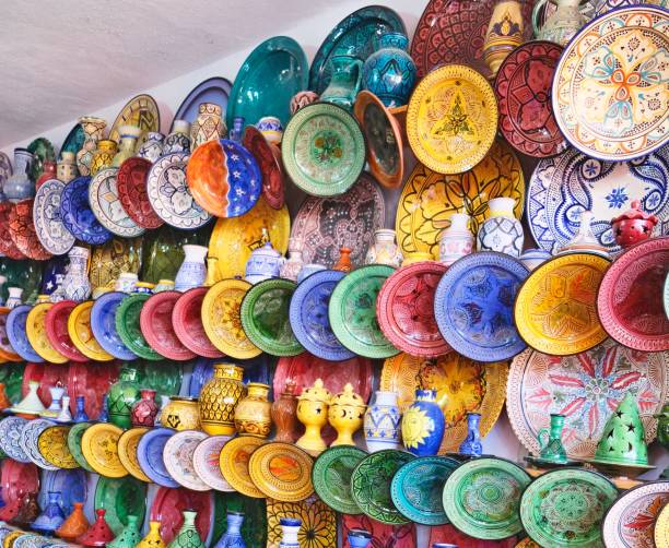 istock Ceramic dishes and other ceramic products made by Moroccan craftsmen by hand 1143958468