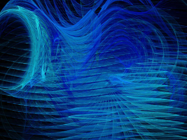istock Abstract illustration of a fractal pattern on black background 1143958502