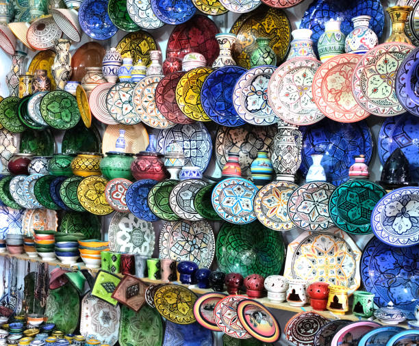 istock Ceramic dishes and other ceramic products made by Moroccan craftsmen by hand 1143960825