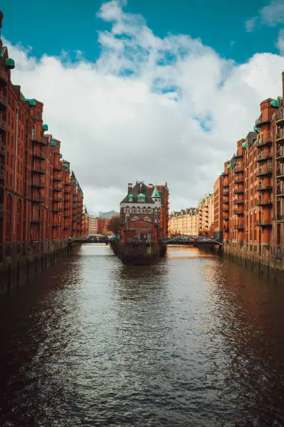 Hamburg landmark moated castle