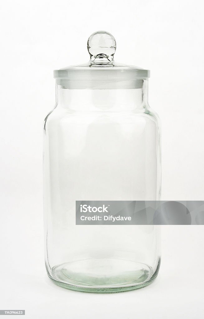 Pote de vidro grande - Foto de stock de Branco royalty-free