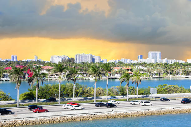 istock Miami, MacArthur Causeway, USA, Florida 1143967339