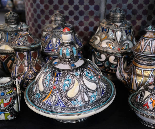 istock Ceramic dishes and other ceramic products made by Moroccan craftsmen by hand 1143970297