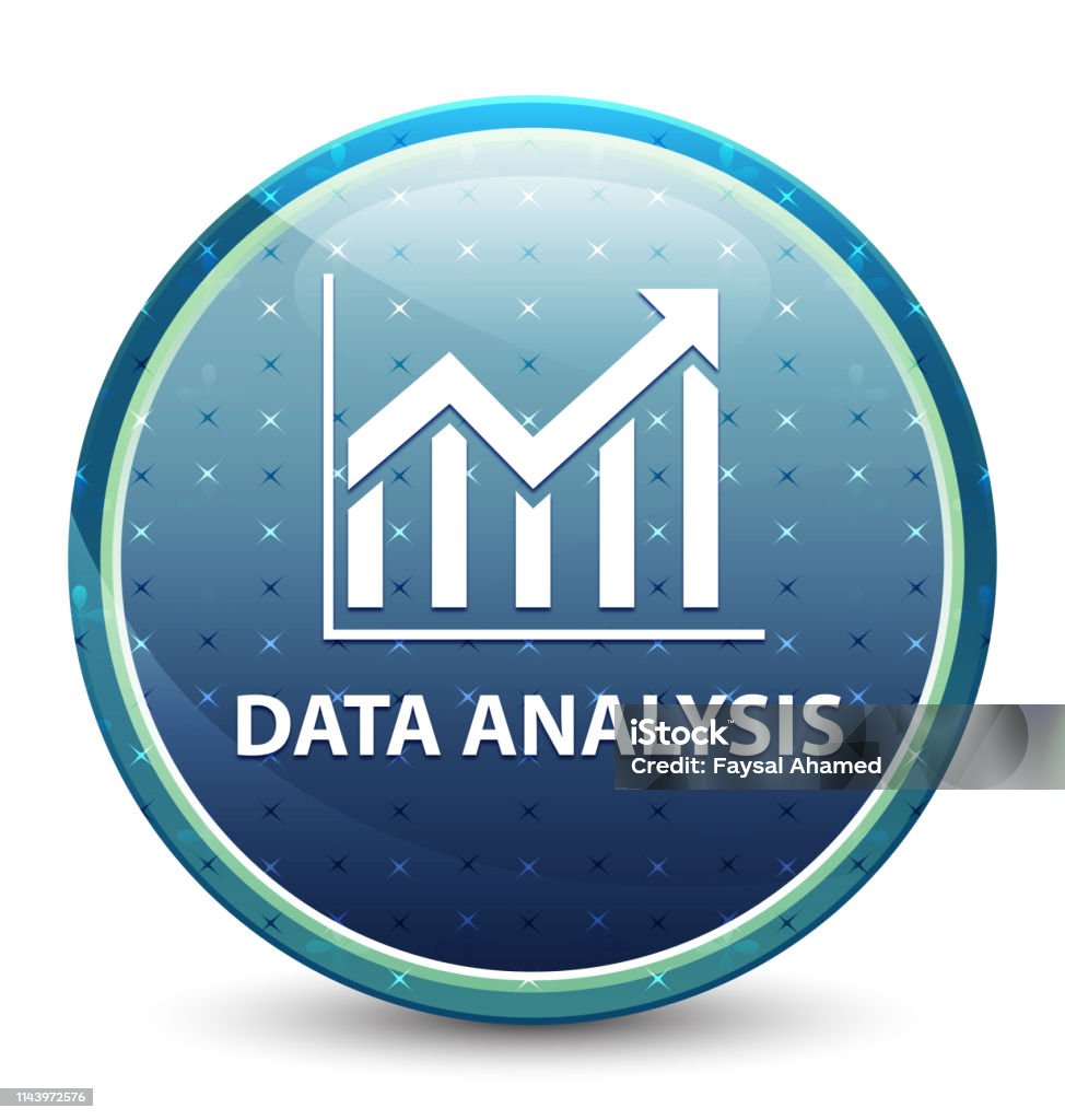 Add Analytes Button Data Analysis Shiny Sky Blue Round Button Stock Illustration - Download ...