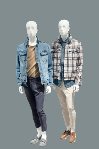 istock Two full-length male mannequins. 1143977236