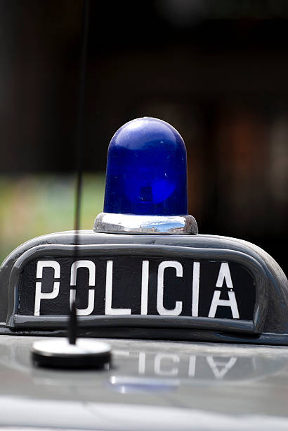 istock old police car in Madrid 114397773