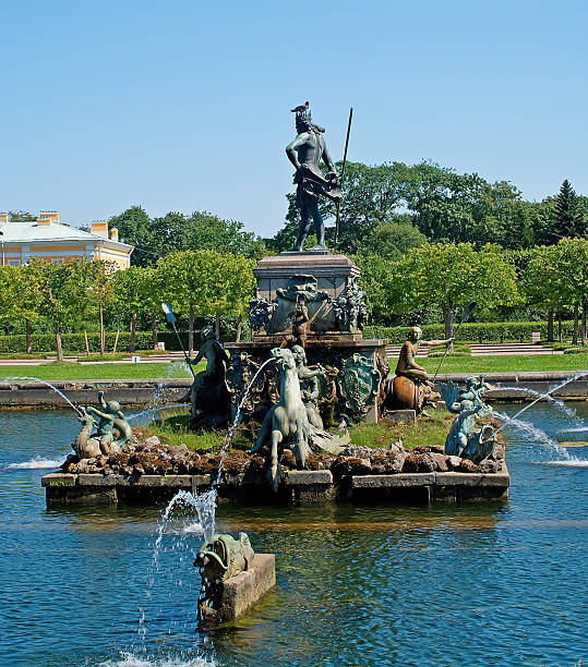 istock Fountain in summer garden 114397951