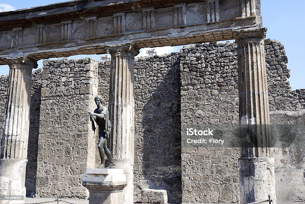Römischer Gott in Pompeji - Lizenzfrei Apollontempel Stock-Foto