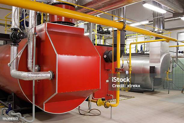 Gas Boilers Stock Photo - Download Image Now - Natural Gas, Pipeline, Stainless Steel