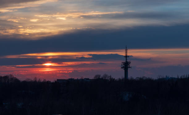 istock TV tower at sunset, Krakow, Poland 1143981740