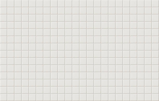 istock White square mosaic tiles with cracks on surface. White tiles texture background. Horizontal picture. 1143983900