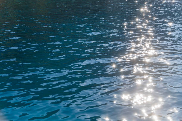 istock Sunlight reflected on the water is beautiful sparkling 1143986557