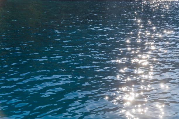 istock Sunlight reflected on the water is beautiful sparkling 1143986558