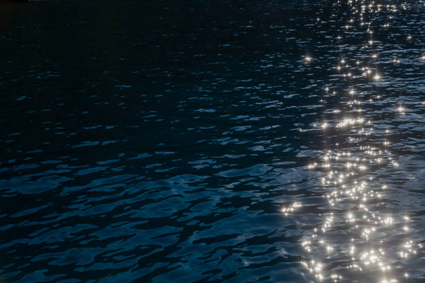istock Sunlight reflected on the water is beautiful sparkling 1143986560