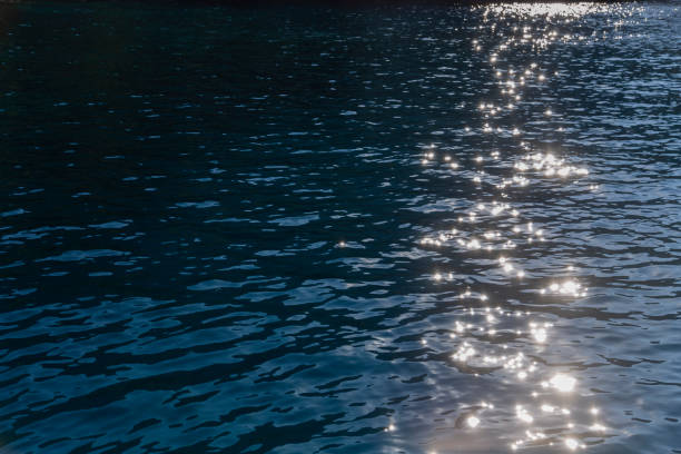 istock Sunlight reflected on the water is beautiful sparkling 1143986563