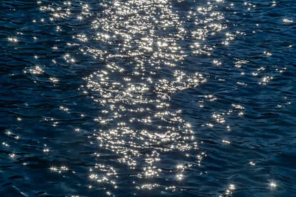 istock Sunlight reflected on the water is beautiful sparkling 1143986578