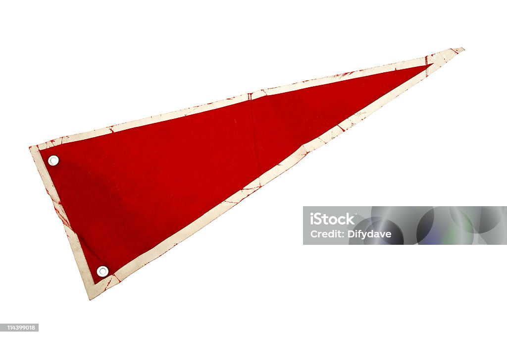 Velho vermelho Flâmula ou Pennon - Royalty-free Flâmula Foto de stock