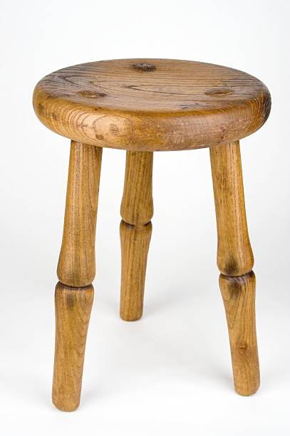 Three Legged Milking Stool  stool stock pictures, royalty-free photos & images