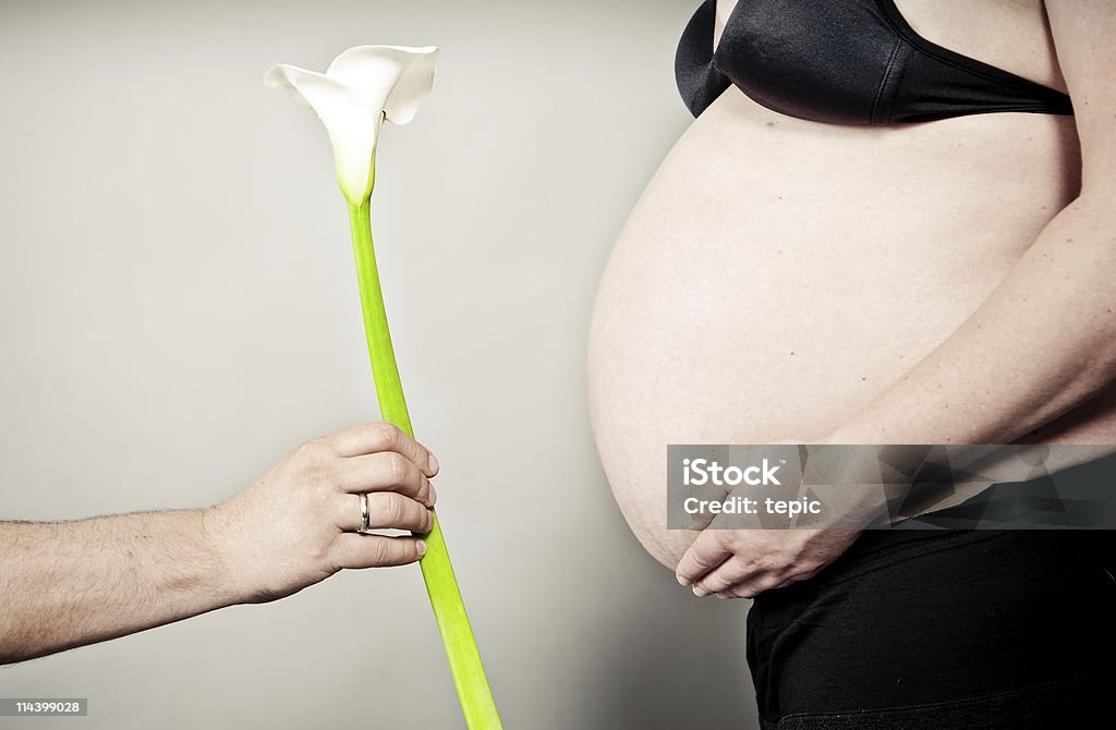 Calla Lily for a pregnant Woman  Adult Stock Photo