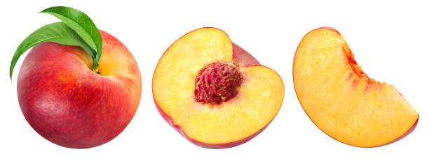 istock peach fruits Isolated 1143991706