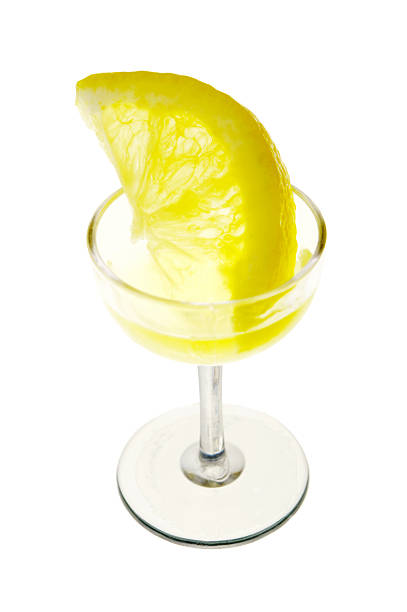 istock Small Stem Glass With Large Slice Of Lemon 114399323