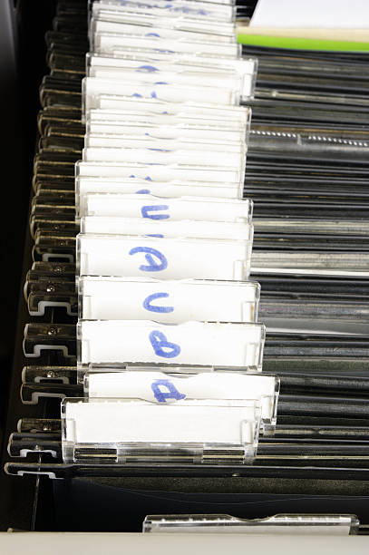 istock Filing Cabinet With Alphabetical Suspended Files 114399411