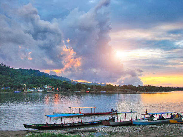 Bolivia, River Beni (Rio Beni) Scenic landscapes sunsets