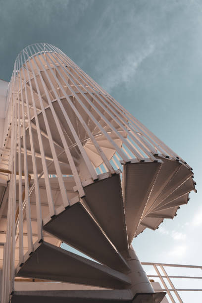 istock A spiral exterior staircase 1143998828
