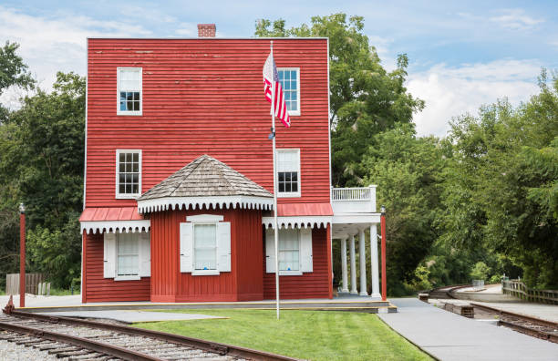 istock Hanover Junction Railroad Station in Pennsylvania 1143998845